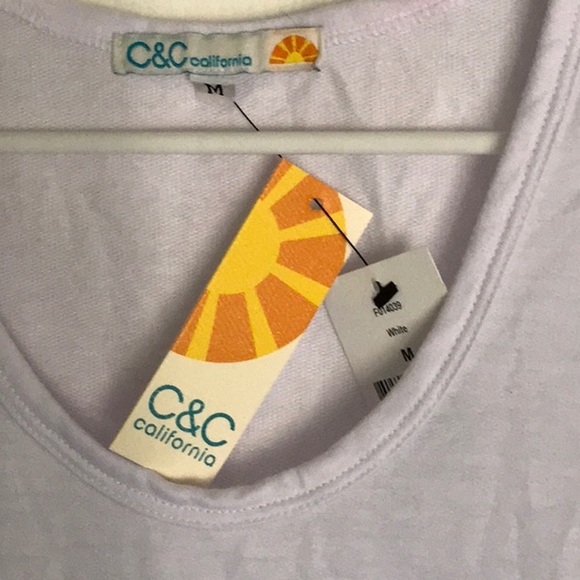 Bnwt C&C California white summer dress size M - Picture 5 of 6